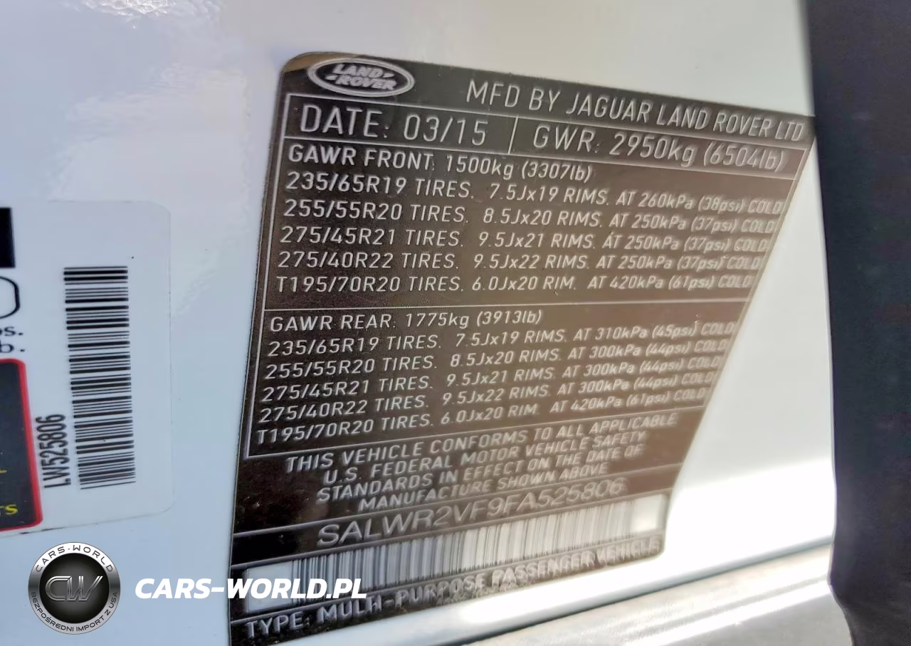 2015 Land Rover Range Rover Sport Hse VIN:SALWR2VF9FA525806 - 13