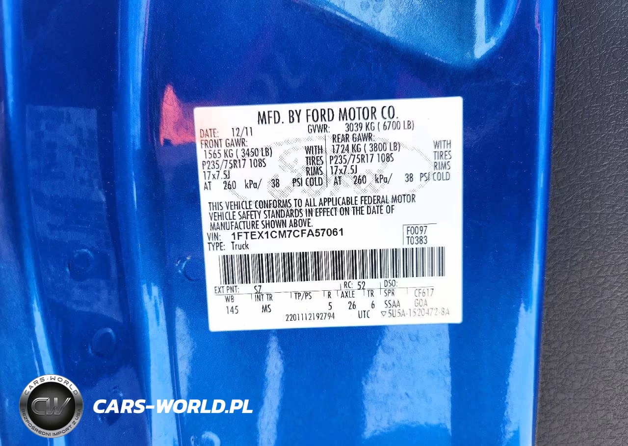 2012 Ford F-150 VIN:1FTEX1CM7CFA57061 - 12