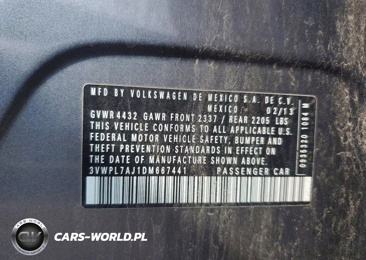 2013 Volkswagen Jetta Tdi VIN:3VWPL7AJ1DM667441 - 12