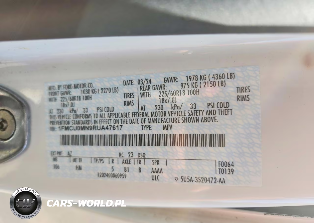 2024 Ford Escape St Line VIN:1FMCU0MN9RUA47617 - 13