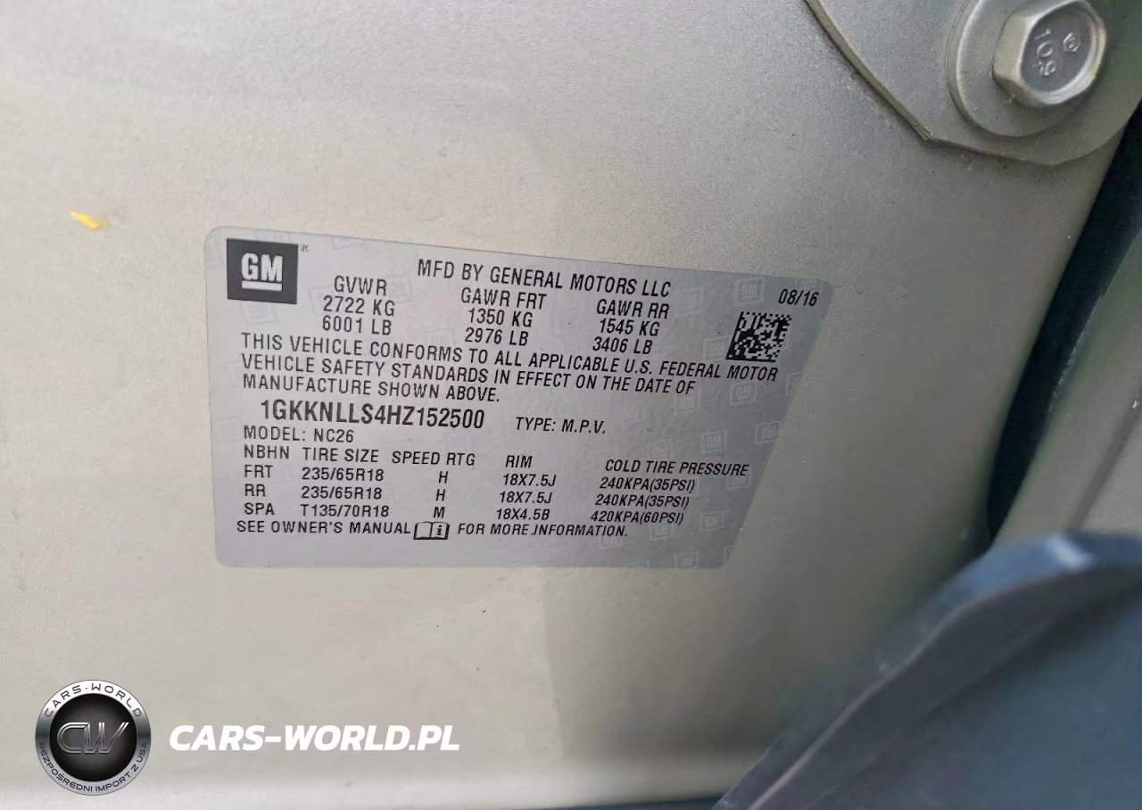 2017 GMC Acadia Sle VIN:1GKKNLLS4HZ152500 - 13