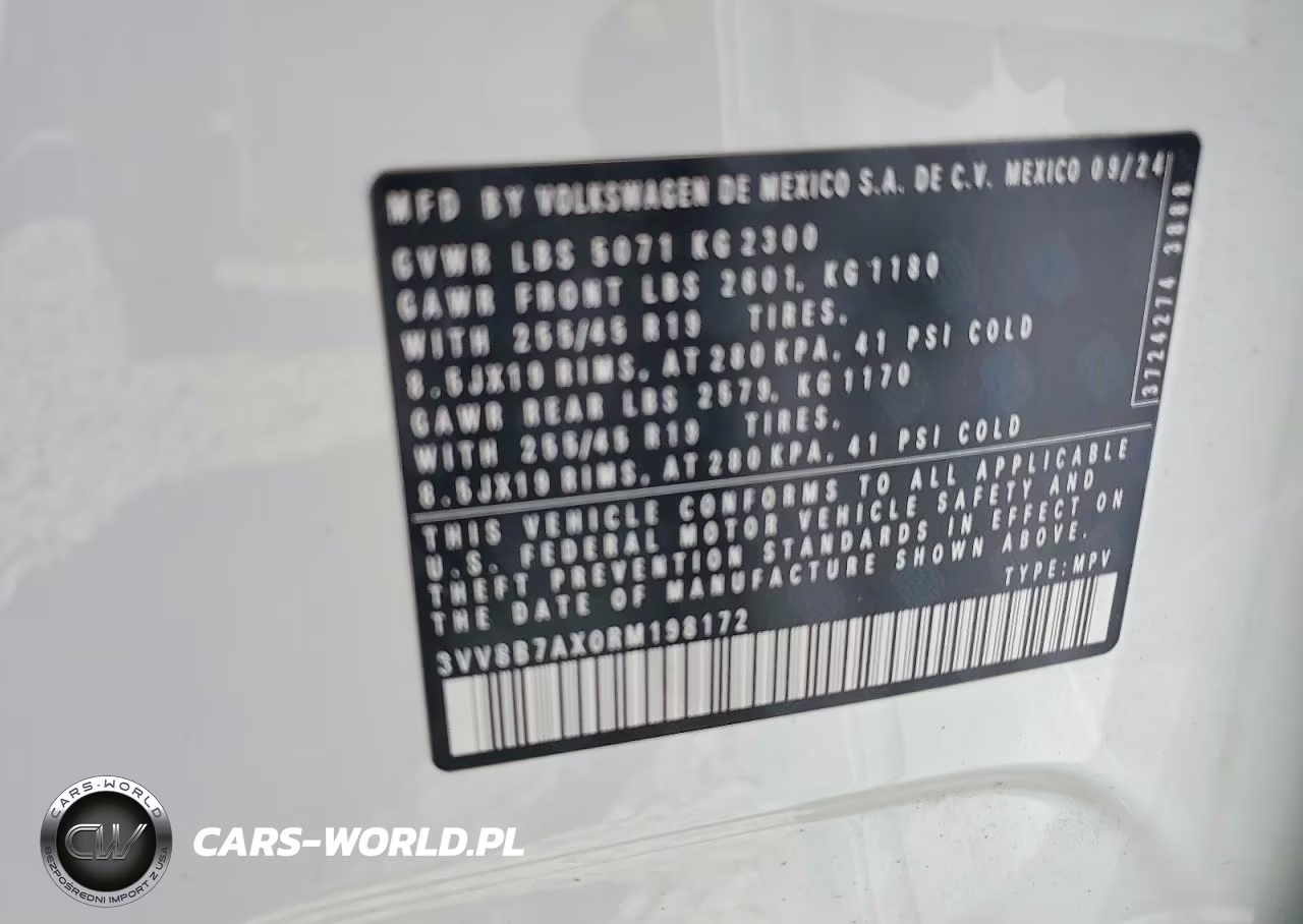 2024 Volkswagen Tiguan Se R-Line Black VIN:3VV8B7AX0RM198172 - 13