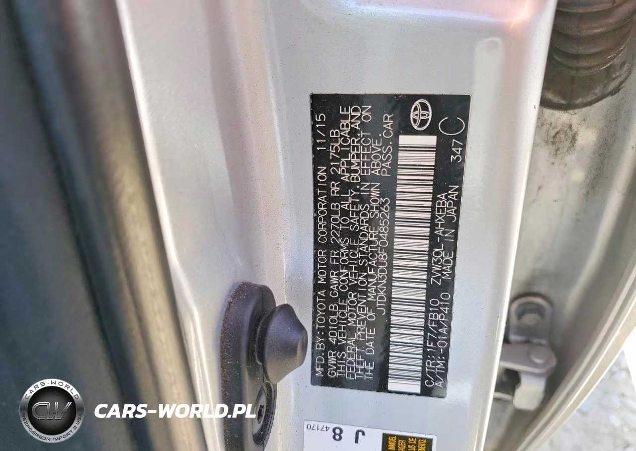 2015 Toyota Prius Two VIN:JTDKN3DU8F0485263 - 12