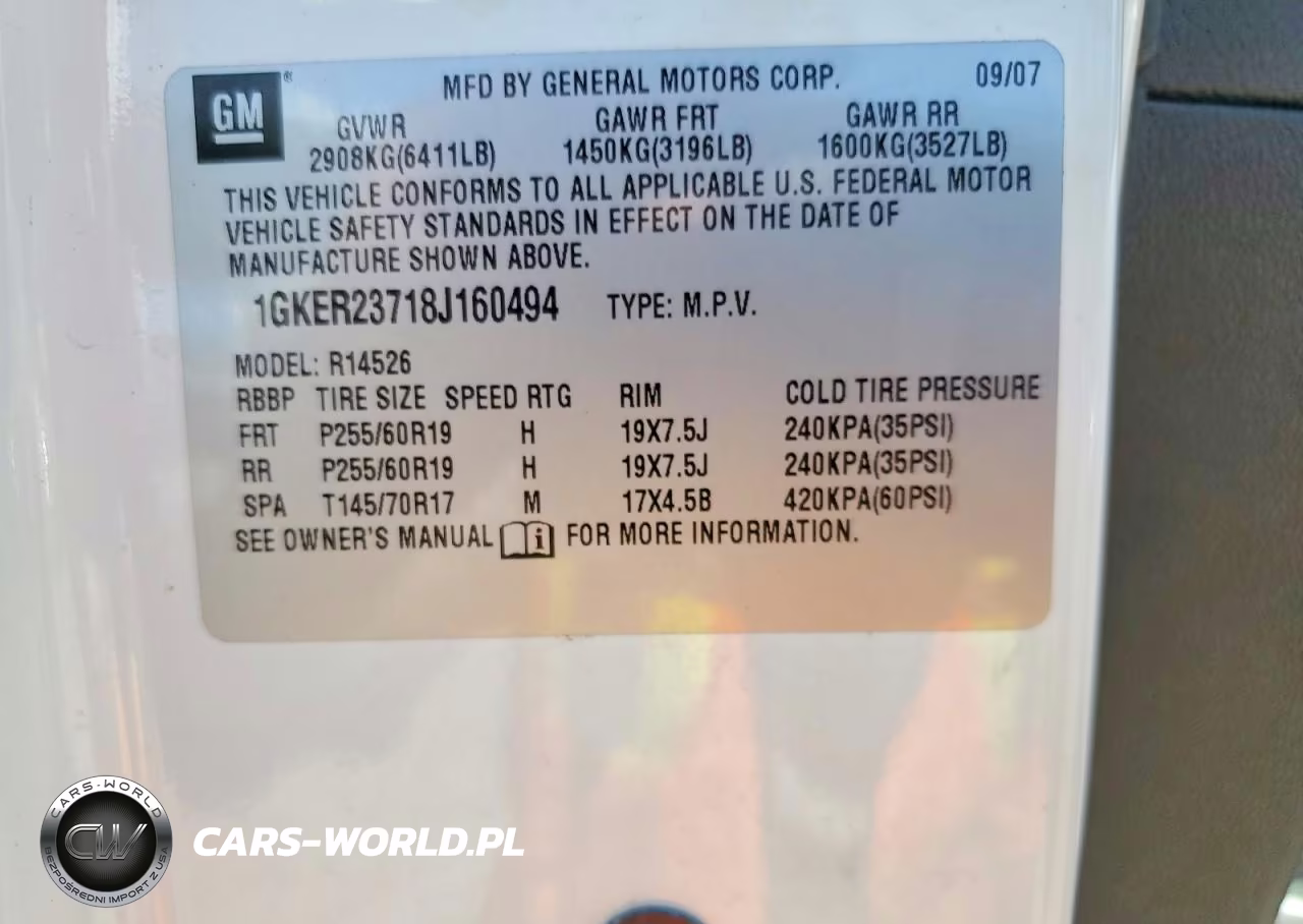 2008 GMC Acadia Slt-1 VIN:1GKER23718J160494 - 13