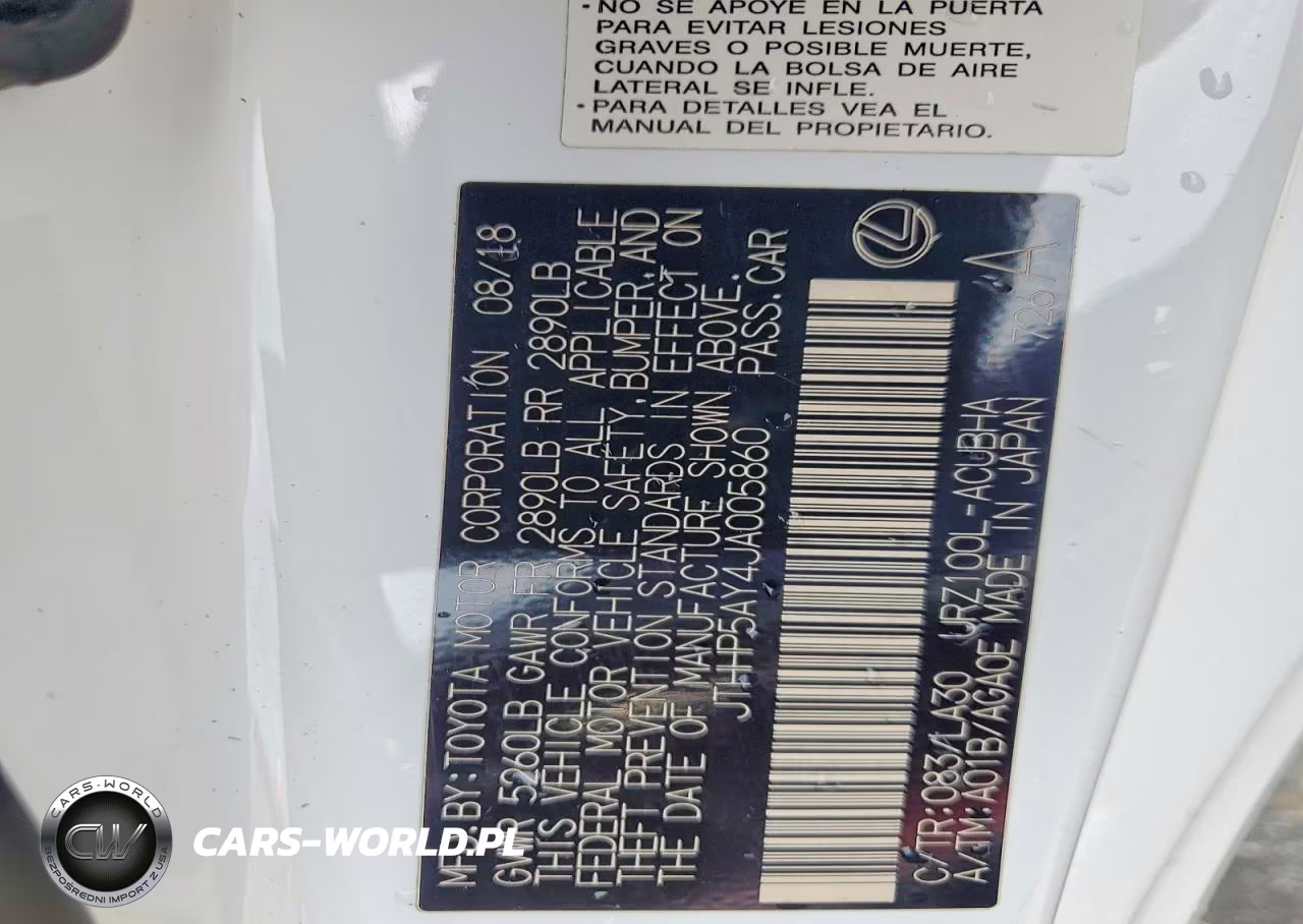 2018 Lexus Lc 500 VIN:JTHHP5AY4JA005860 - 12