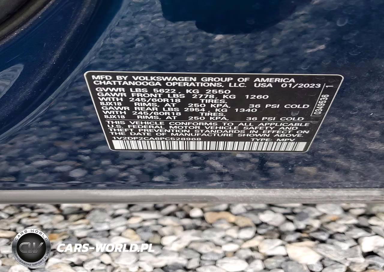 2023 Volkswagen Atlas Se VIN:1V2DP2CA6PC528968 - 13
