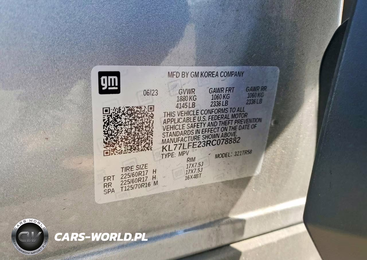 2024 Chevrolet Trax Ls VIN:KL77LFE23RC078882 - 13