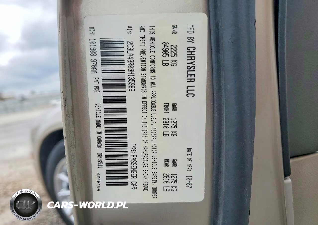 2008 Chrysler 300 Lx VIN:2C3LA43R08H135986 - 12