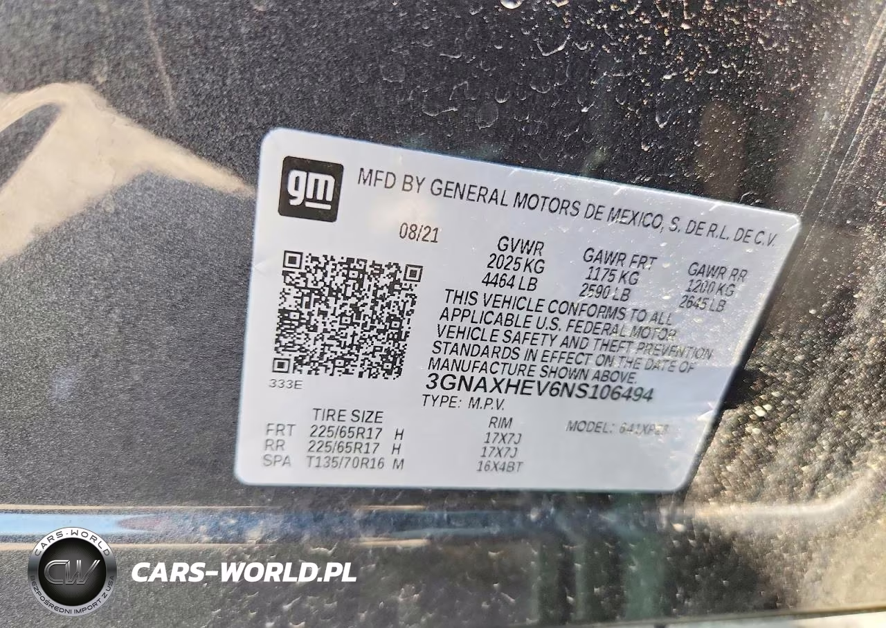 2022 Chevrolet Equinox Ls VIN:3GNAXHEV6NS106494 - 13