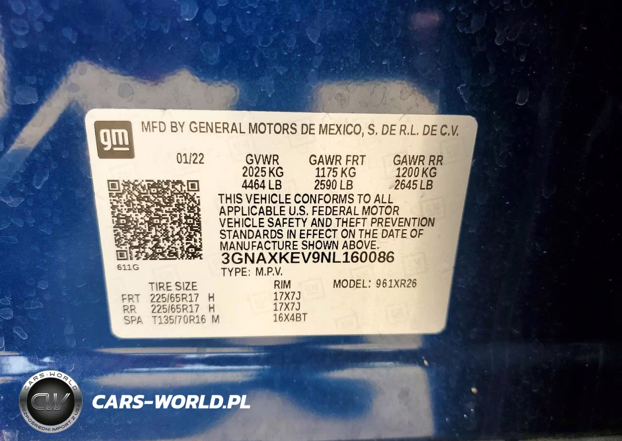 2022 Chevrolet Equinox Lt VIN:3GNAXKEV9NL160086 - 13