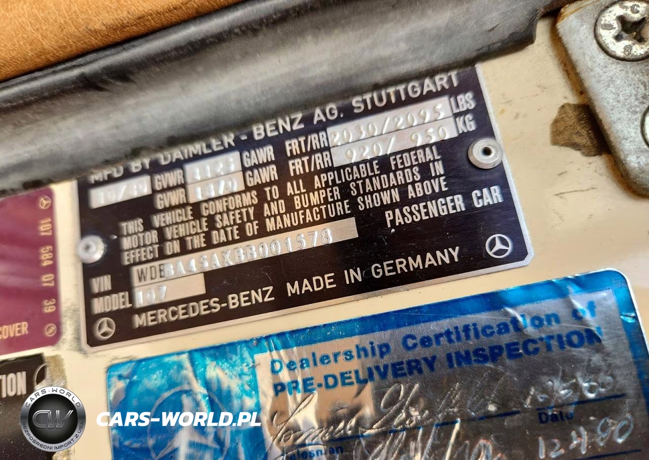 1981 Mercedes-Benz 380 Sl VIN:WDBBA45AXBB001578 - 12