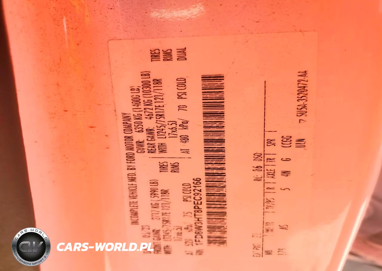 2023 Ford F350 Super Duty VIN:1FD8W3HT8PEC92166 - 12