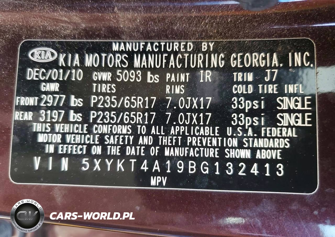 2011 Kia Sorento Lx VIN:5XYKT4A19BG132413 - 13