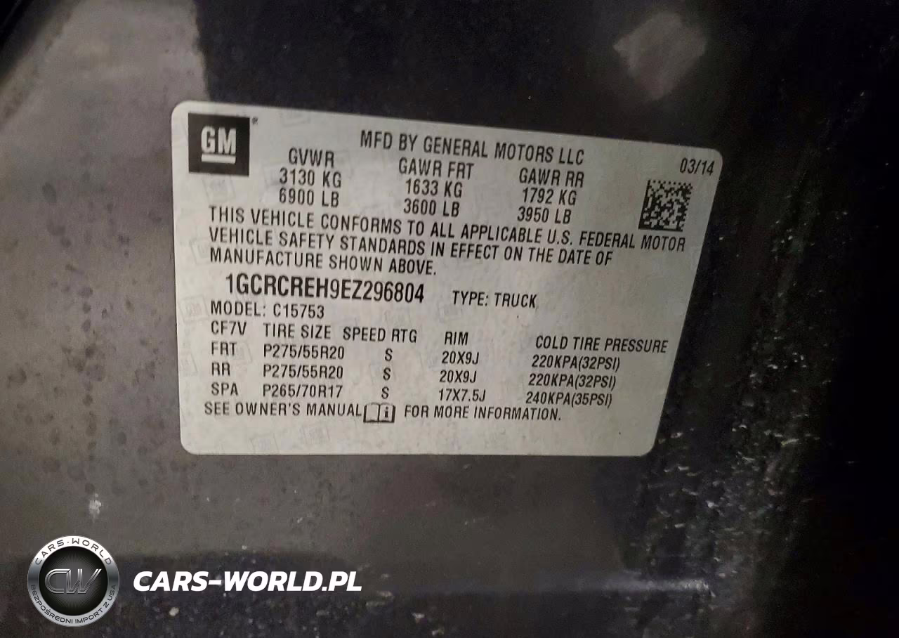 2014 Chevrolet Silverado C1500 Lt VIN:1GCRCREH9EZ296804 - 12