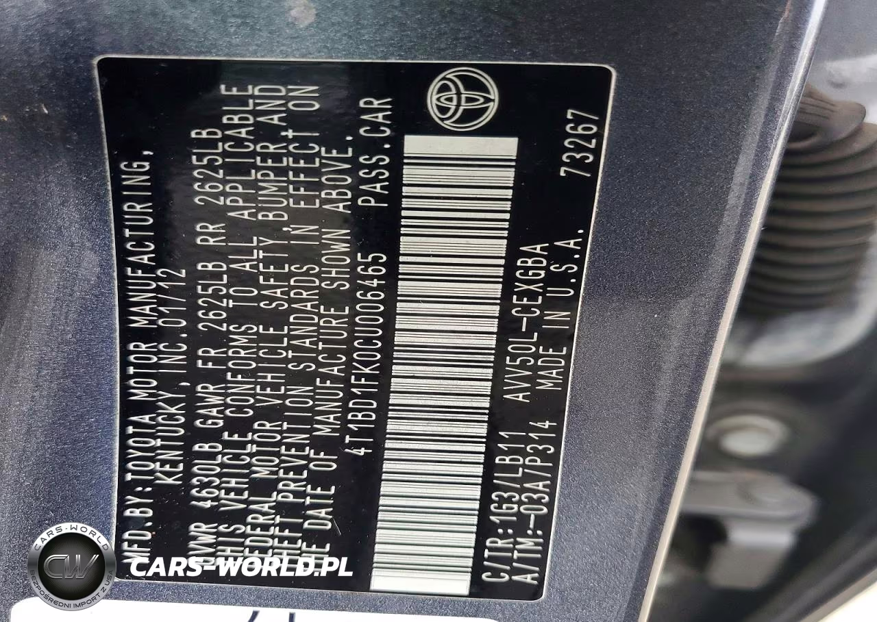2012 Toyota Camry Hybrid Xle VIN:4T1BD1FK0CU006465 - 13