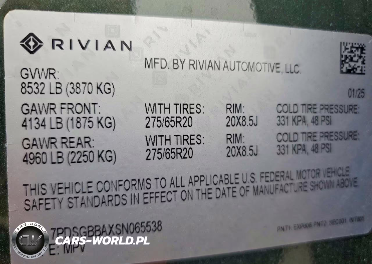 2025 Rivian R1S Adventure VIN:7PDSGBBAXSN065538 - 14