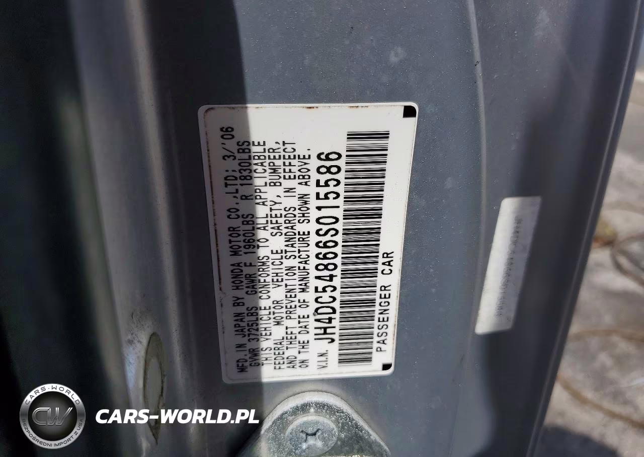 2006 Acura Rsx VIN:JH4DC54866S015586 - 12