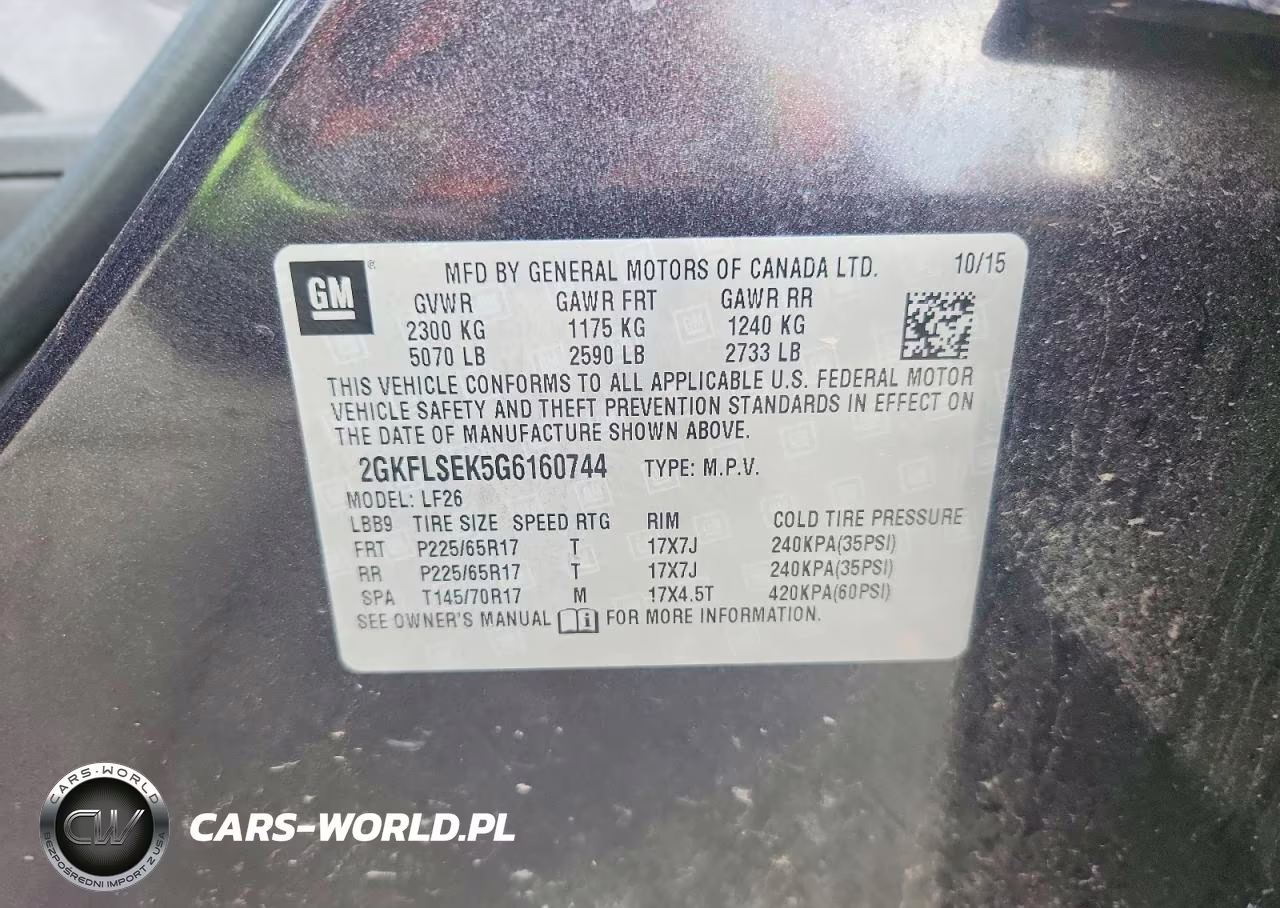 2016 GMC Terrain Sle VIN:2GKFLSEK5G6160744 - 13