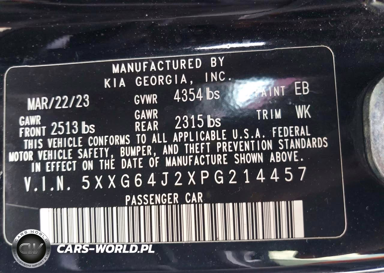 2023 Kia K5 Gt Line VIN:5XXG64J2XPG214457 - 13