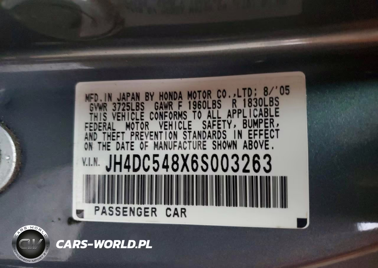 2006 Acura Rsx VIN:JH4DC548X6S003263 - 12