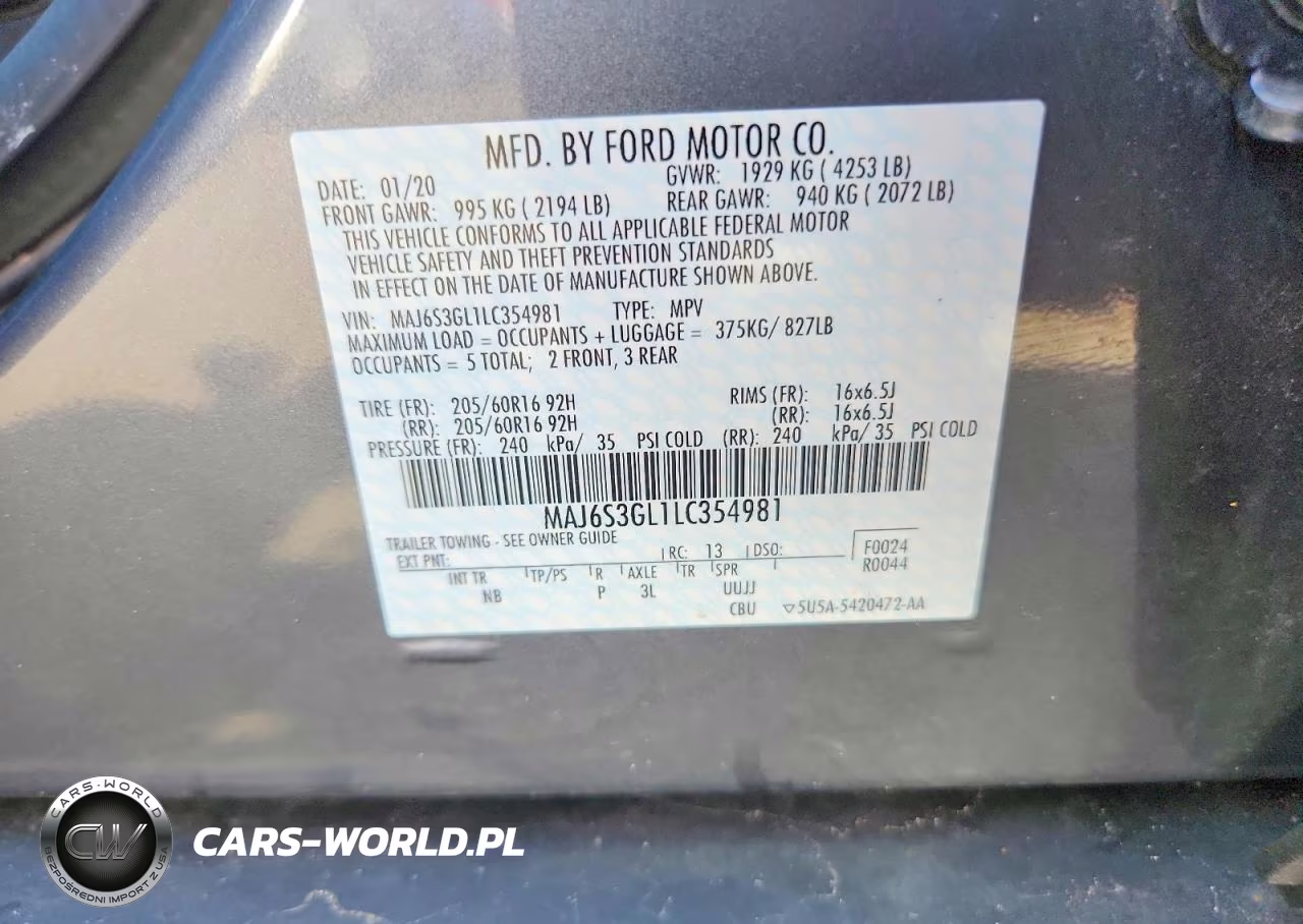2020 Ford Ecosport Se VIN:MAJ6S3GL1LC354981 - 14