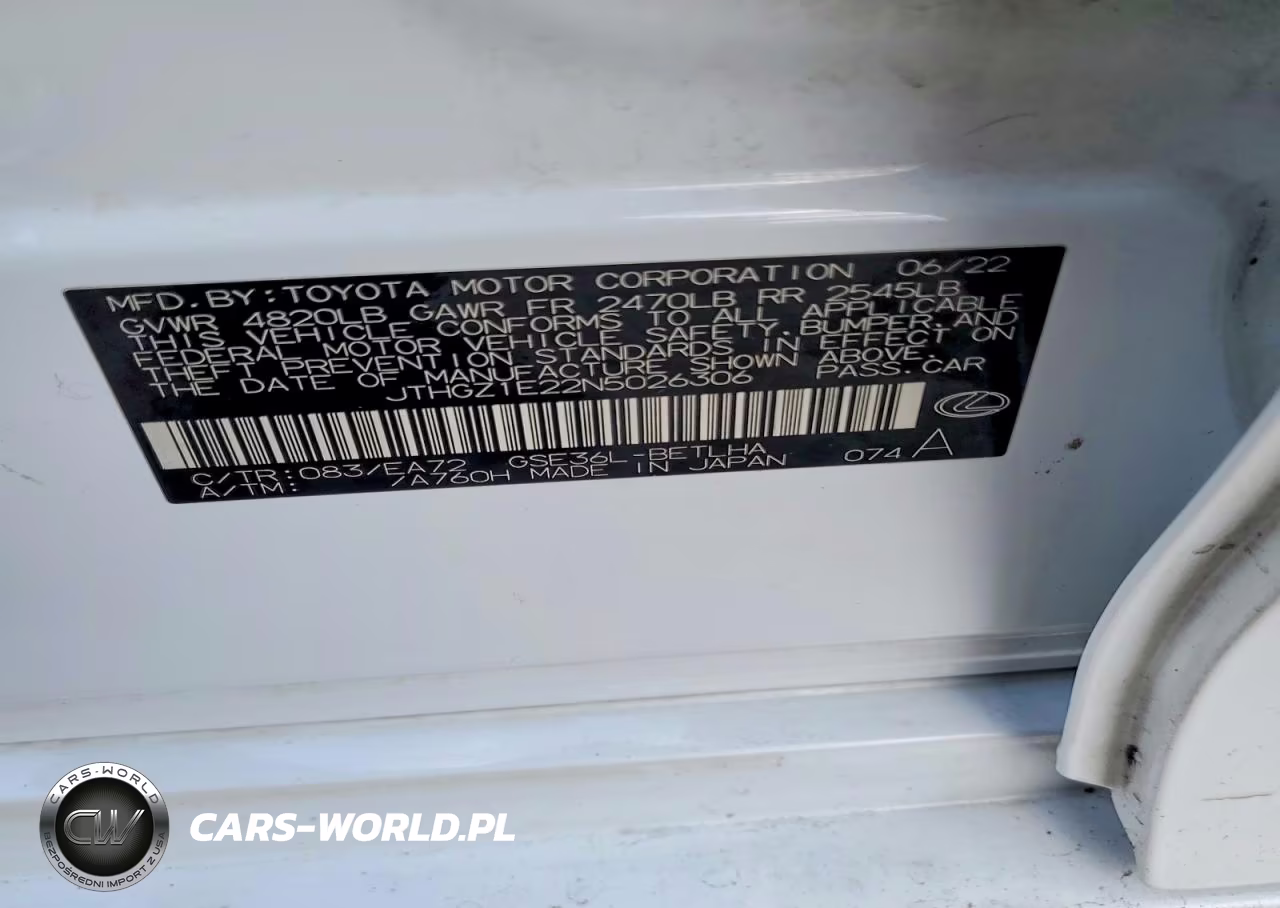 2022 Lexus Is 350 F Sport VIN:JTHGZ1E22N5026306 - 13