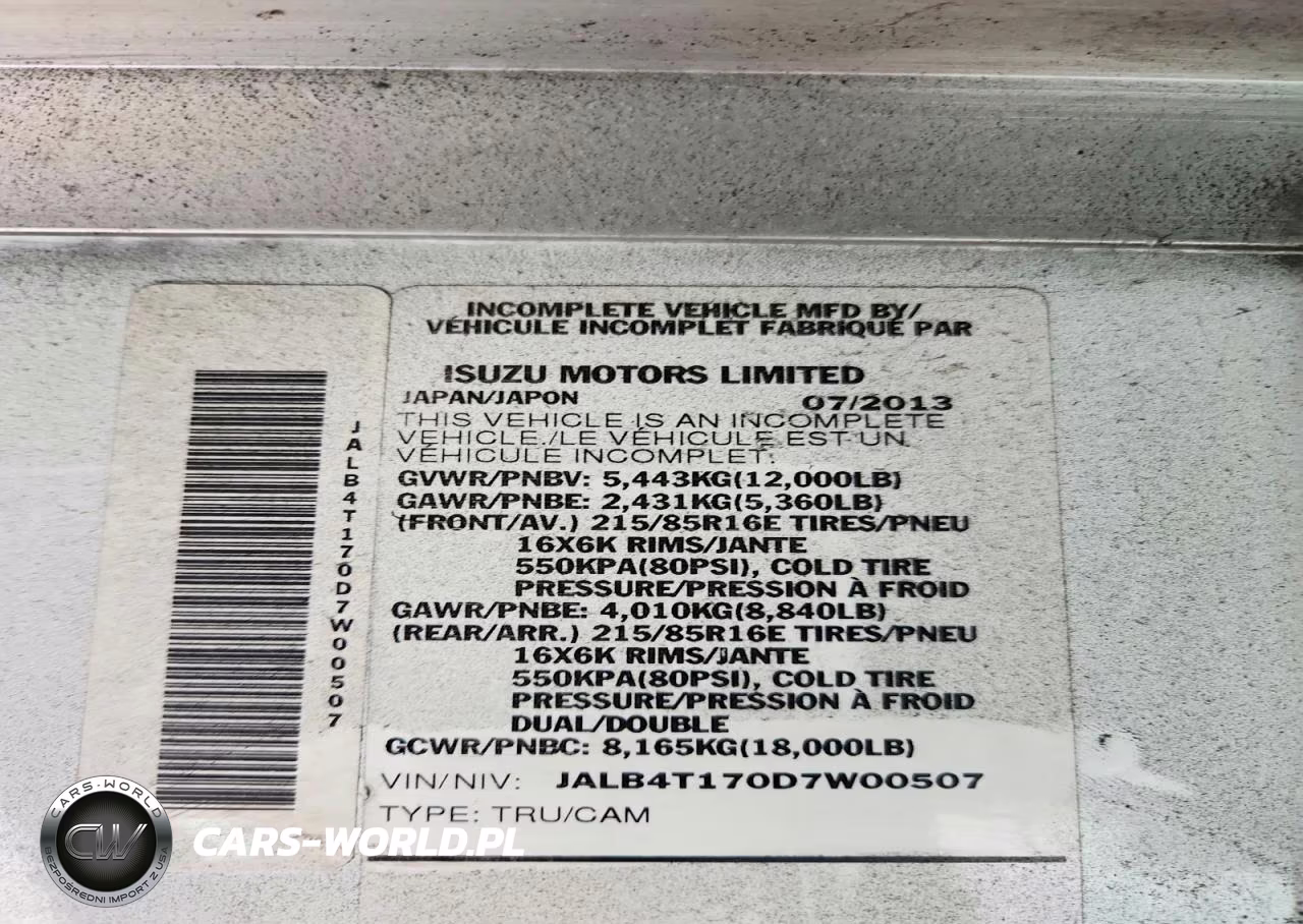 2013 Isuzu Npr VIN:JALB4T170D7W00507 - 13