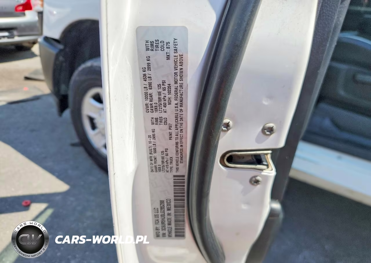 2020 Ram 2500 Tradesman VIN:3C6UR5HJ0LG285288 - 12