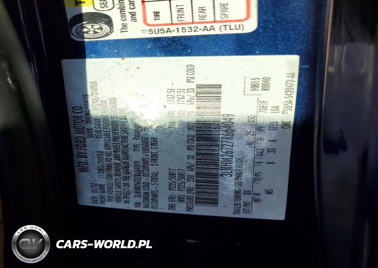 2007 Lincoln Mkz VIN:3LNHM26T27R664049 - 12