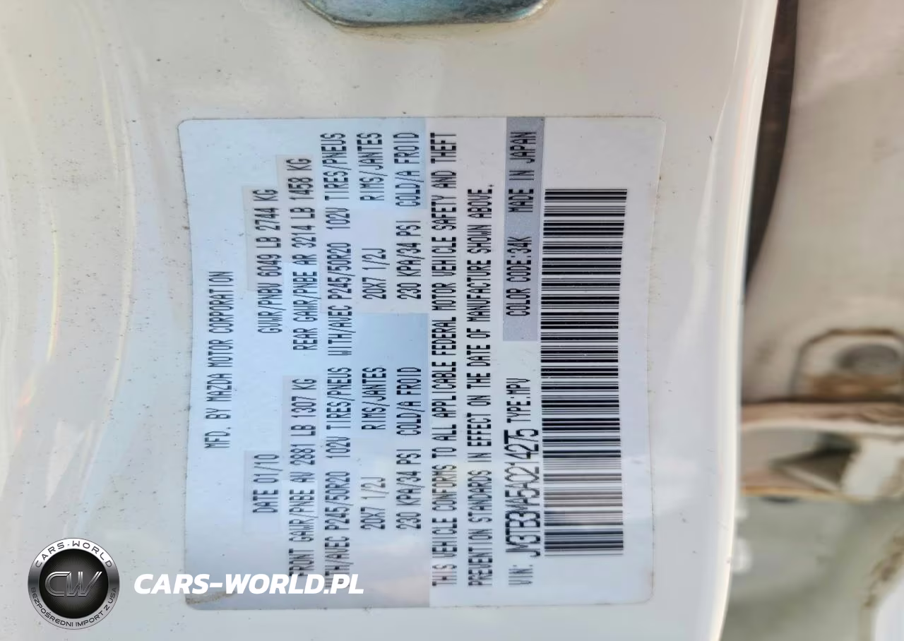 2010 Mazda Cx-9 VIN:JM3TB3MA5A0214275 - 13