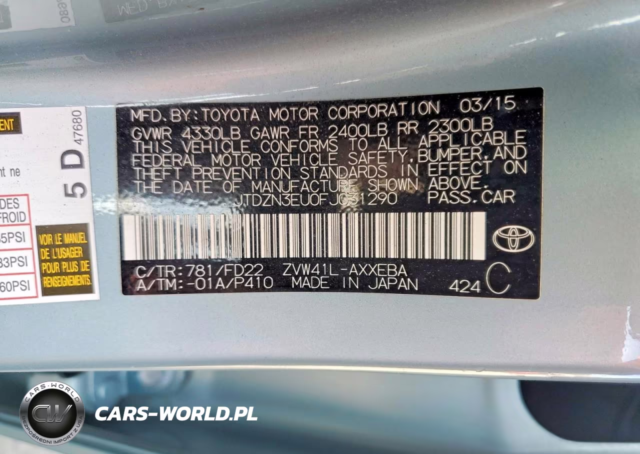 2015 Toyota Prius V Two VIN:JTDZN3EU0FJ031290 - 13