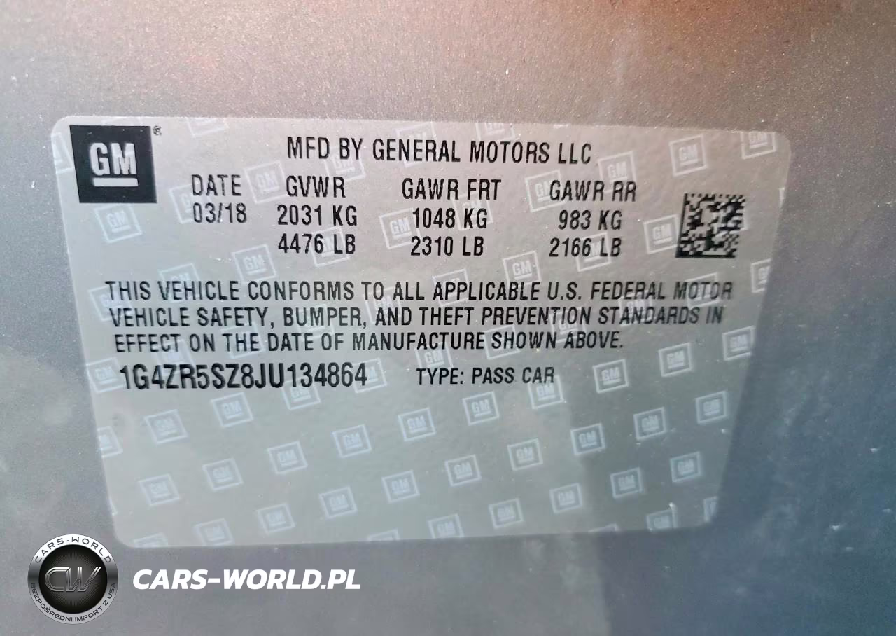 2018 Buick Lacrosse Premium VIN:1G4ZR5SZ8JU134864 - 12