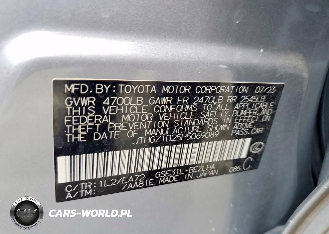2023 Lexus Is 350 F Sport VIN:JTHGZ1B25P5069089 - 12