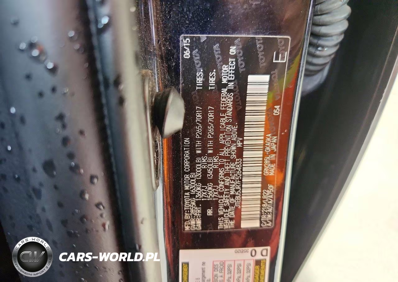 2015 Toyota 4Runner Sr5 Premium VIN:JTEBU5JR7F5264833 - 13