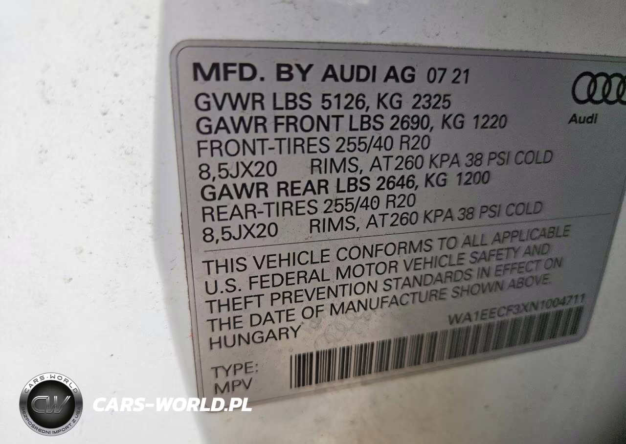 2022 Audi Q3 Premium Plus S Line 45 VIN:WA1EECF3XN1004711 - 13