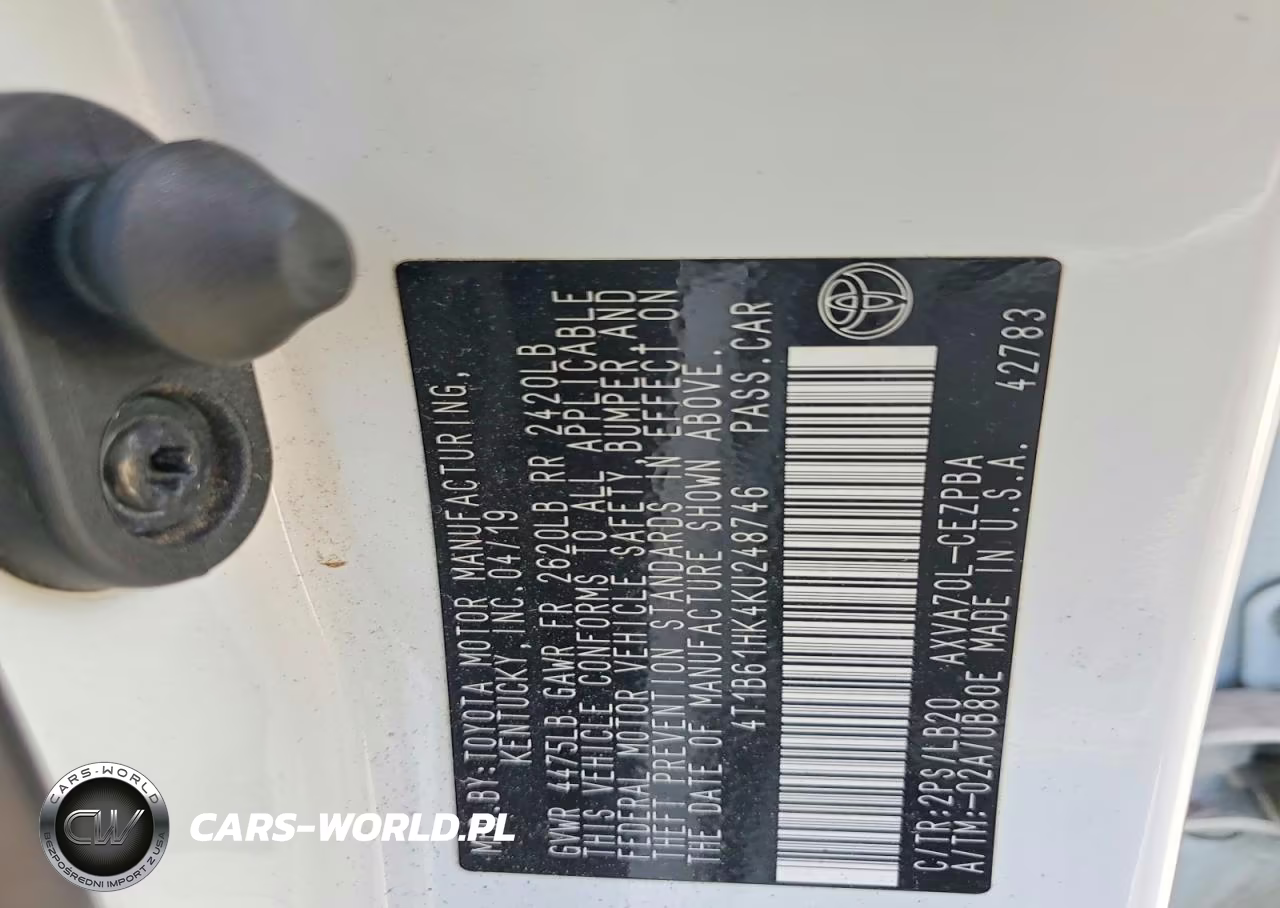 2019 Toyota Camry Xse VIN:4T1B61HK4KU248746 - 12
