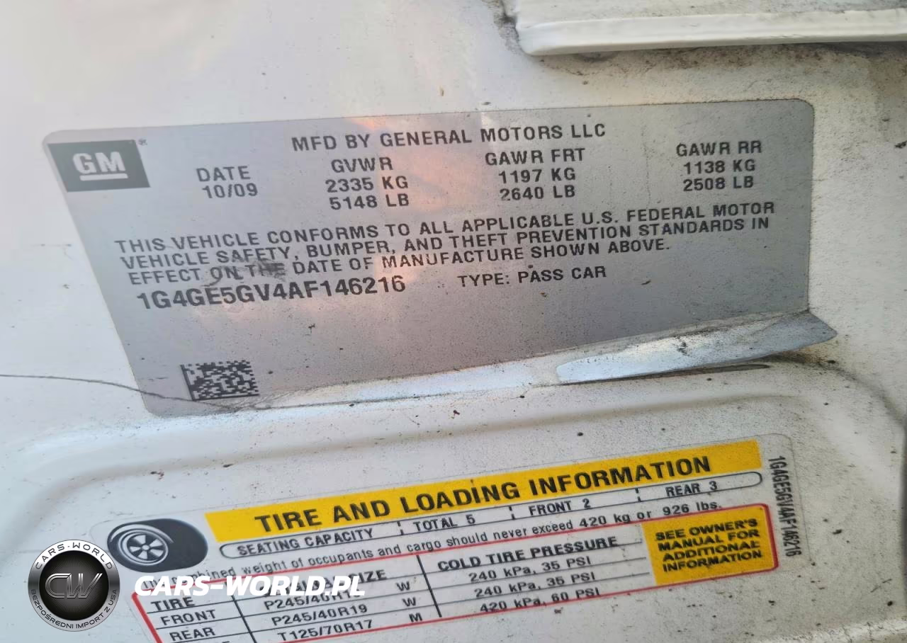 2010 Buick Lacrosse Cxs VIN:1G4GE5GV4AF146216 - 12