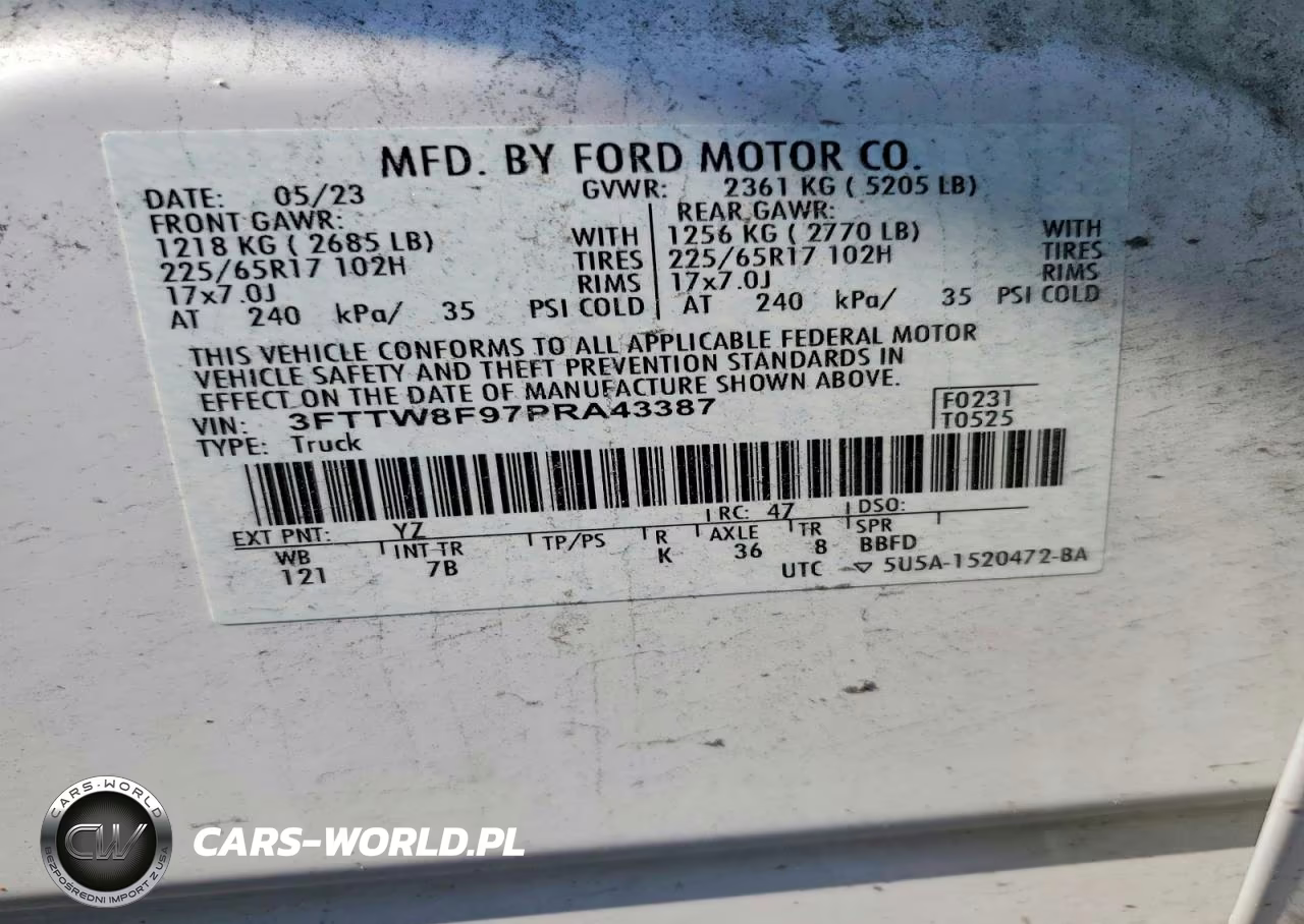 2023 Ford Maverick Xl VIN:3FTTW8F97PRA43387 - 13