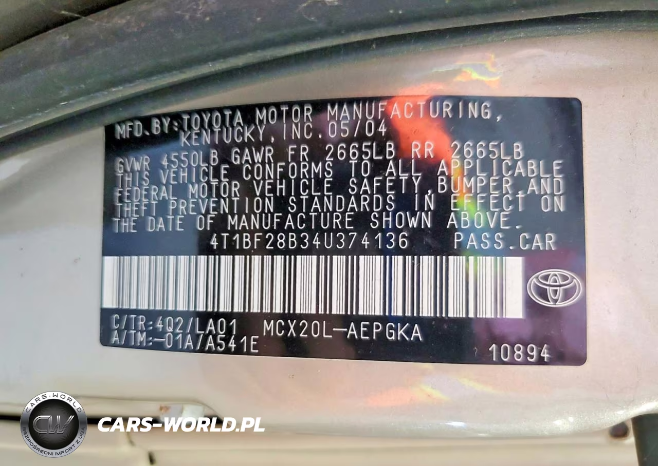 2004 Toyota Avalon Xls VIN:4T1BF28B34U374136 - 12