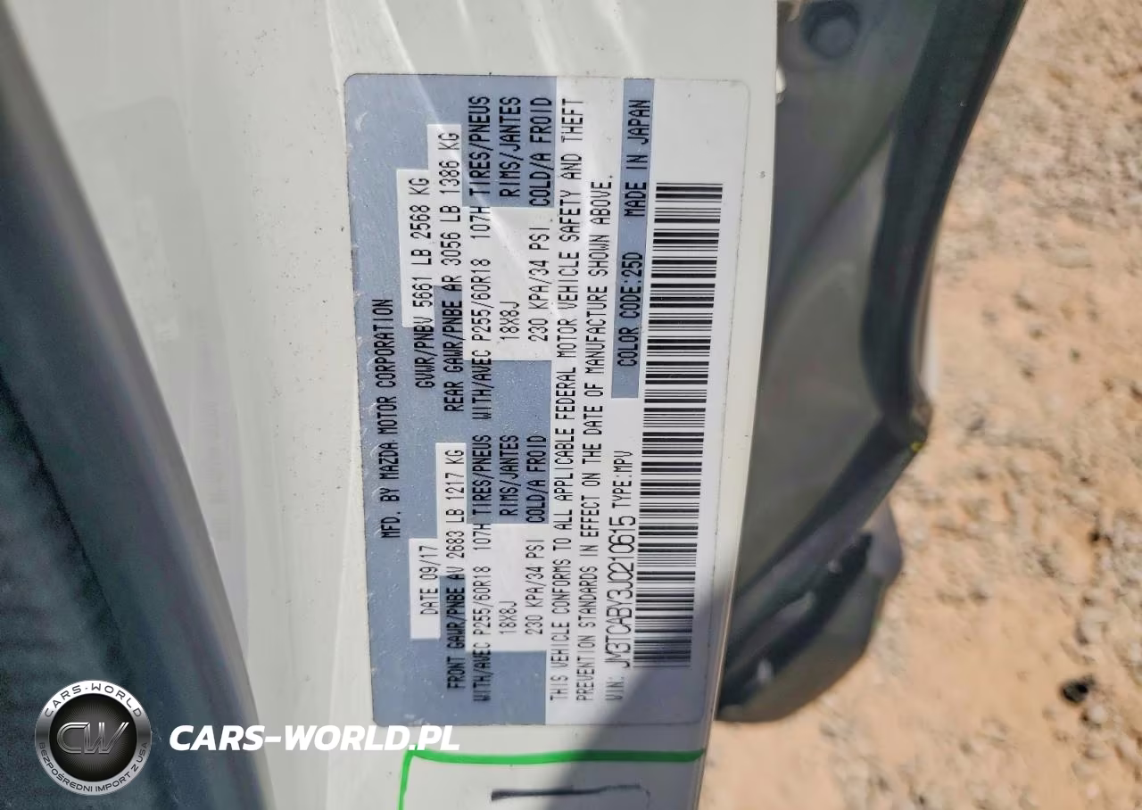 2018 Mazda Cx-9 Sport VIN:JM3TCABY3J0210615 - 12