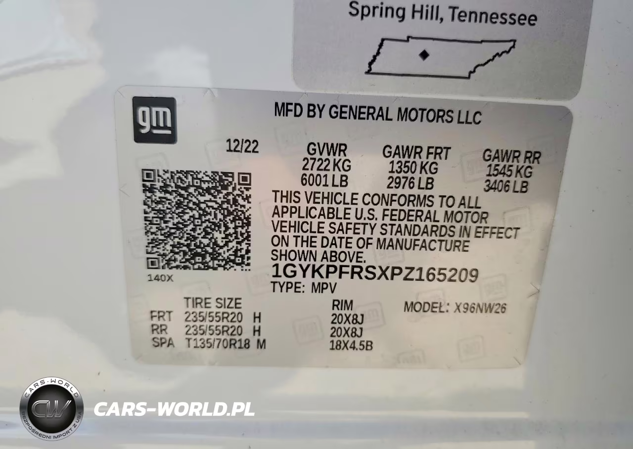 2023 Cadillac Xt6 Platinum Premium Luxury VIN:1GYKPFRSXPZ165209 - 12