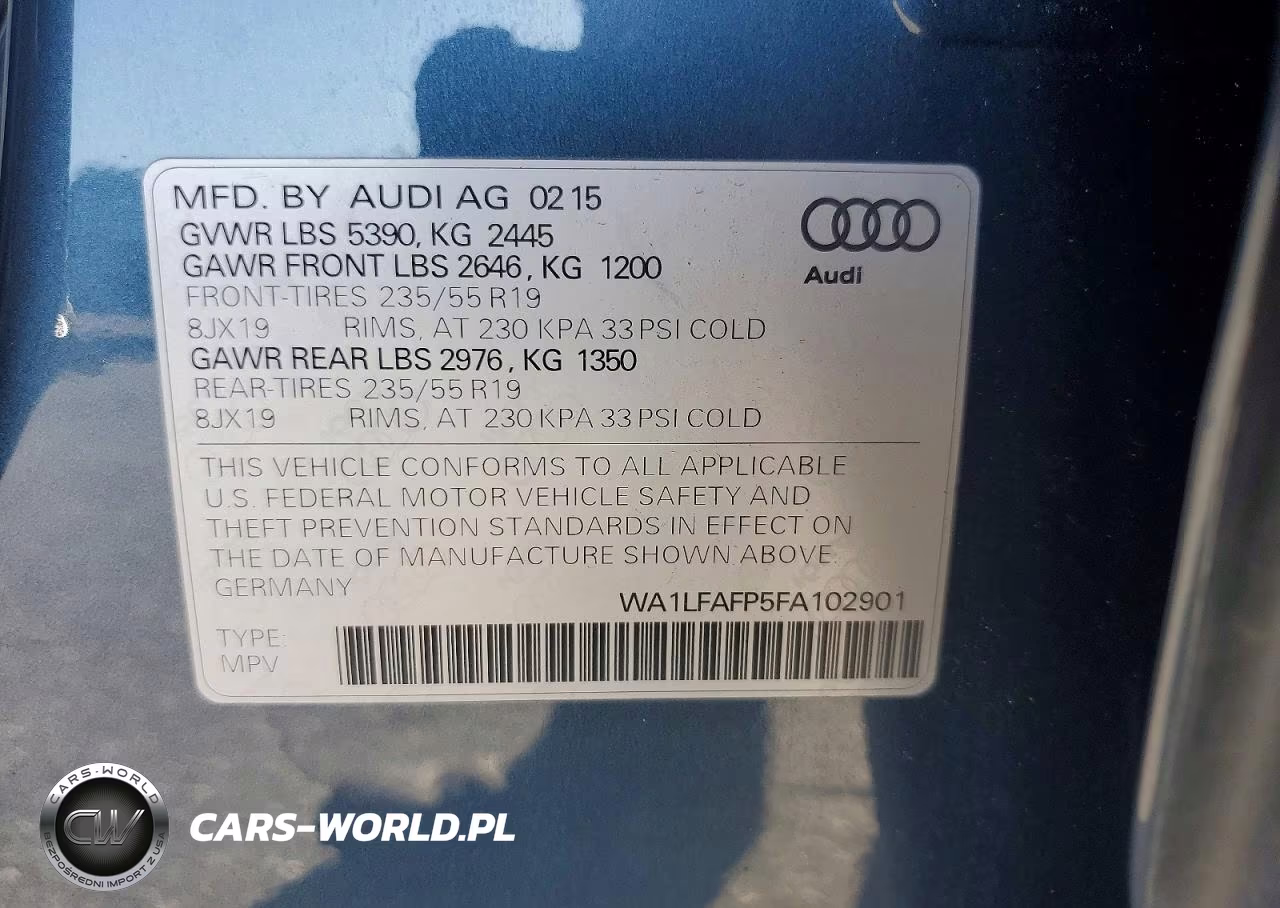 2015 Audi Q5 Premium Plus VIN:WA1LFAFP5FA102901 - 13