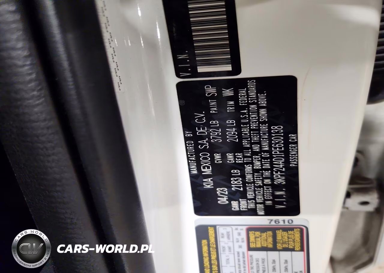 2023 Kia Forte Lxs VIN:3KPF24AD1PE630138 - 12