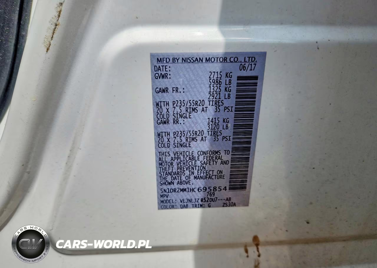 2017 Nissan Pathfinder Platinum VIN:5N1DR2MM1HC695854 - 14