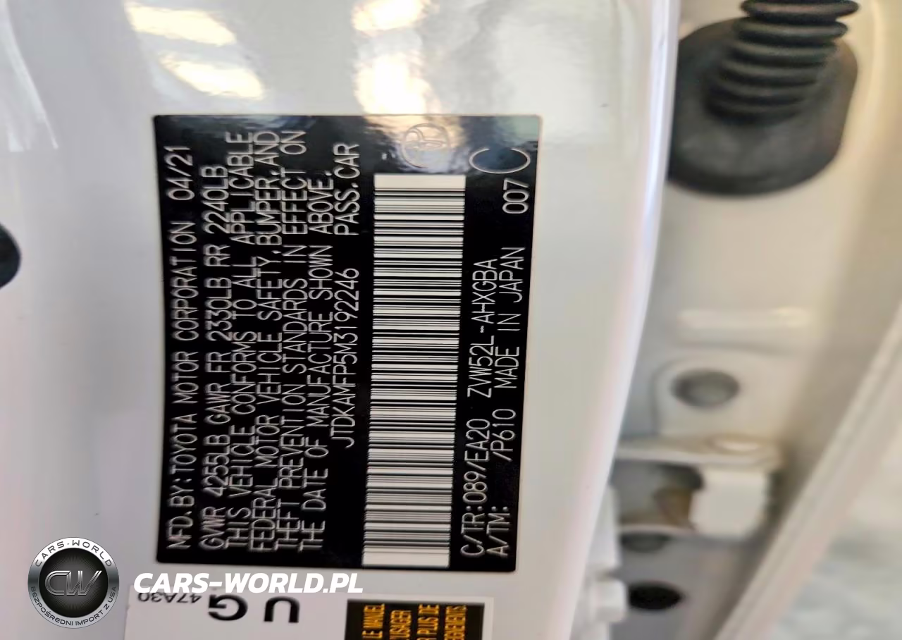 2021 Toyota Prius Prime Xle VIN:JTDKAMFP5M3192246 - 12
