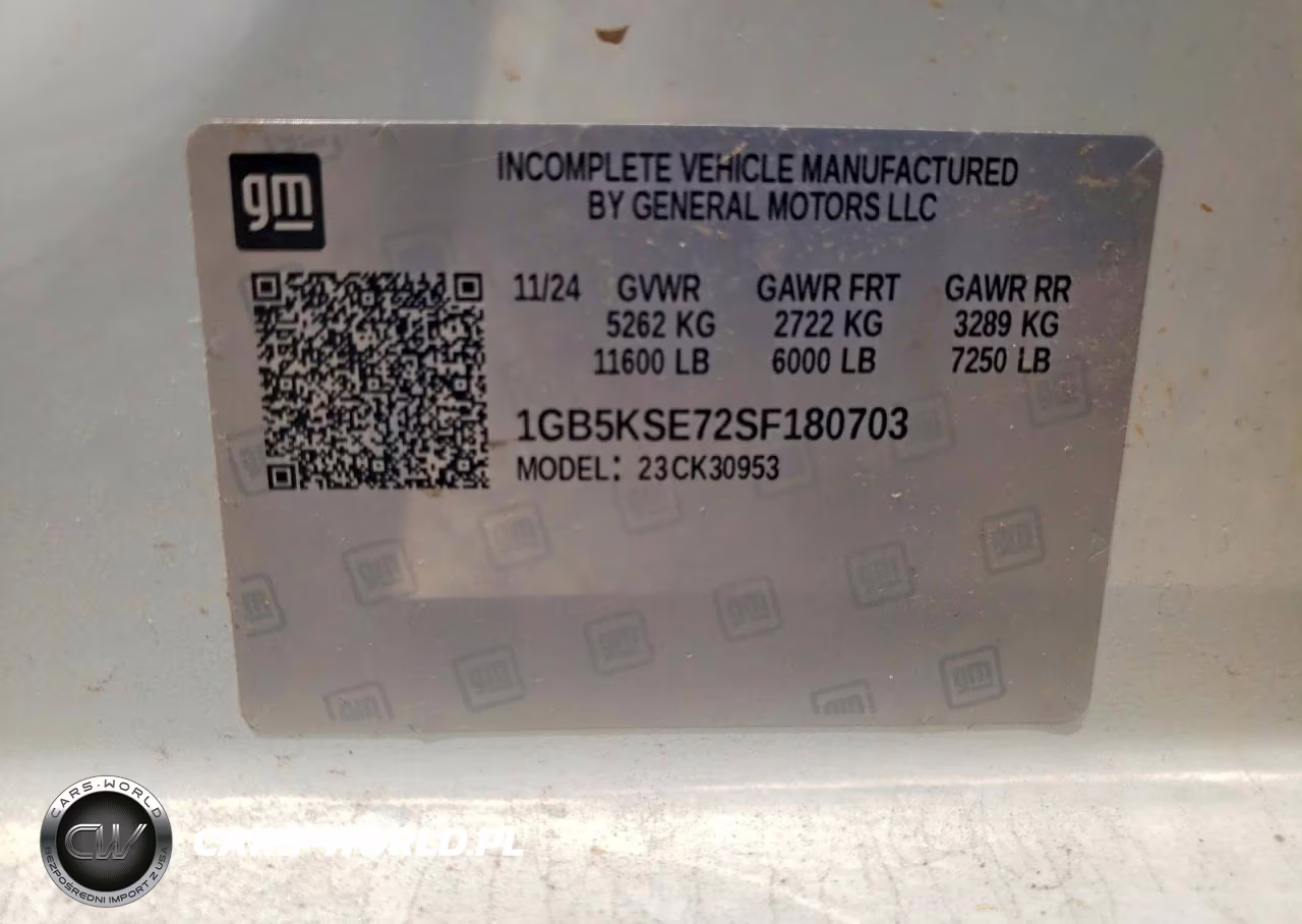 2025 Chevrolet Silverado K3500 VIN:1GB5KSE72SF180703 - 12