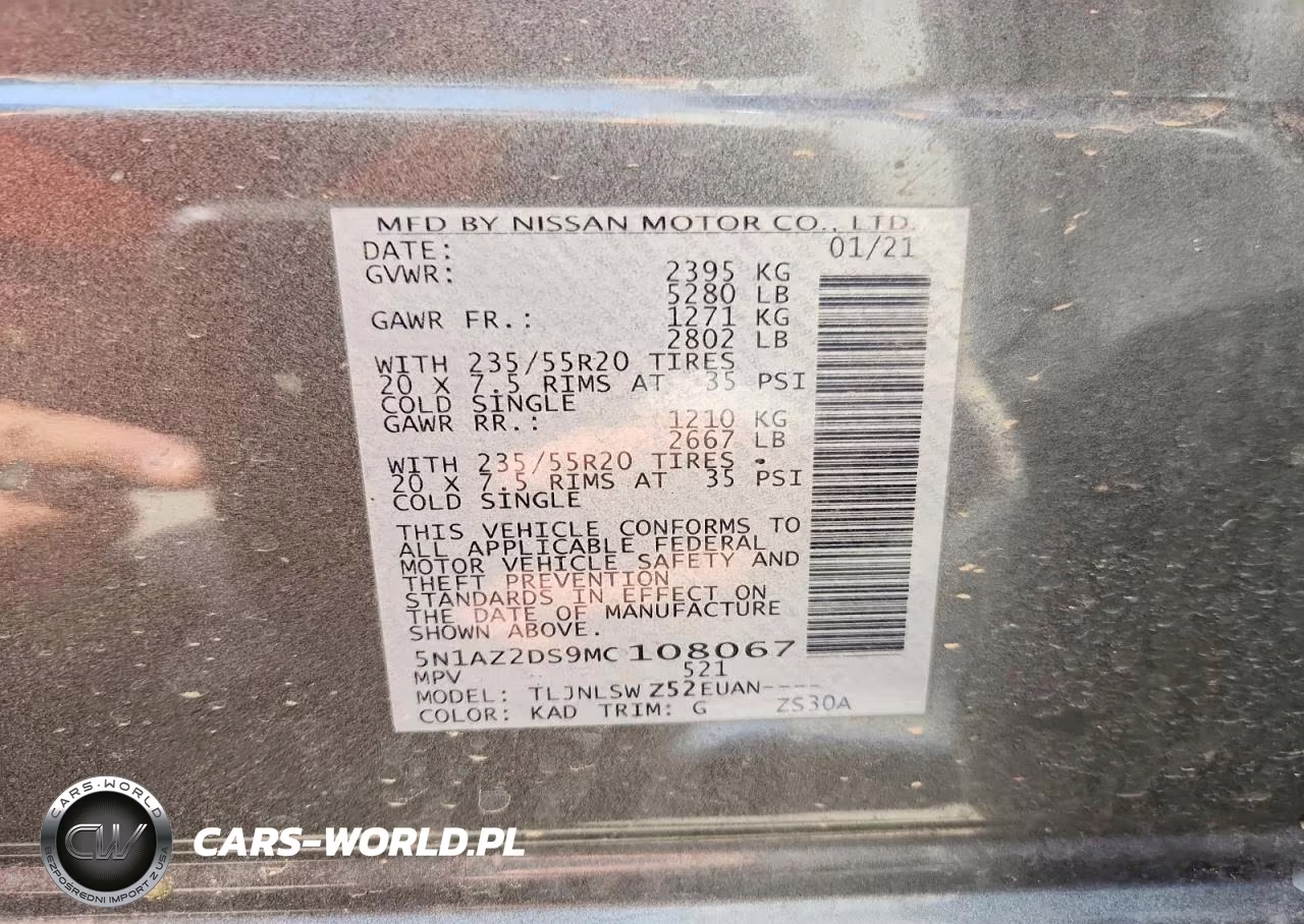 2021 Nissan Murano Platinum VIN:5N1AZ2DS9MC108067 - 13