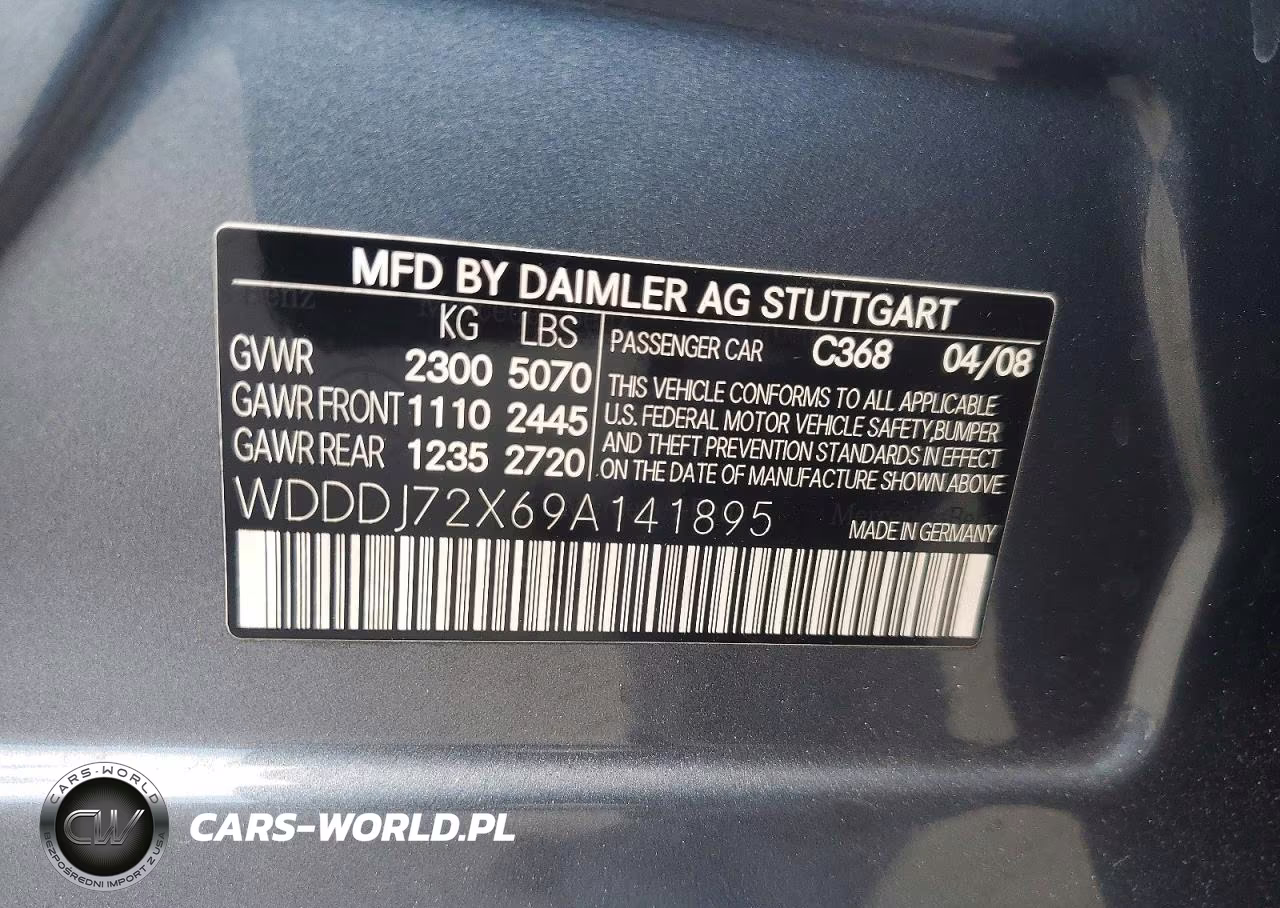 2009 Mercedes-Benz Cls 550 VIN:WDDDJ72X69A141895 - 12
