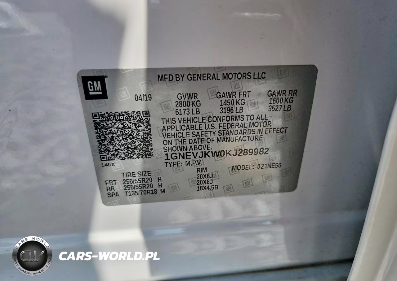 2019 Chevrolet Traverse High Country VIN:1GNEVJKW0KJ289982 - 13