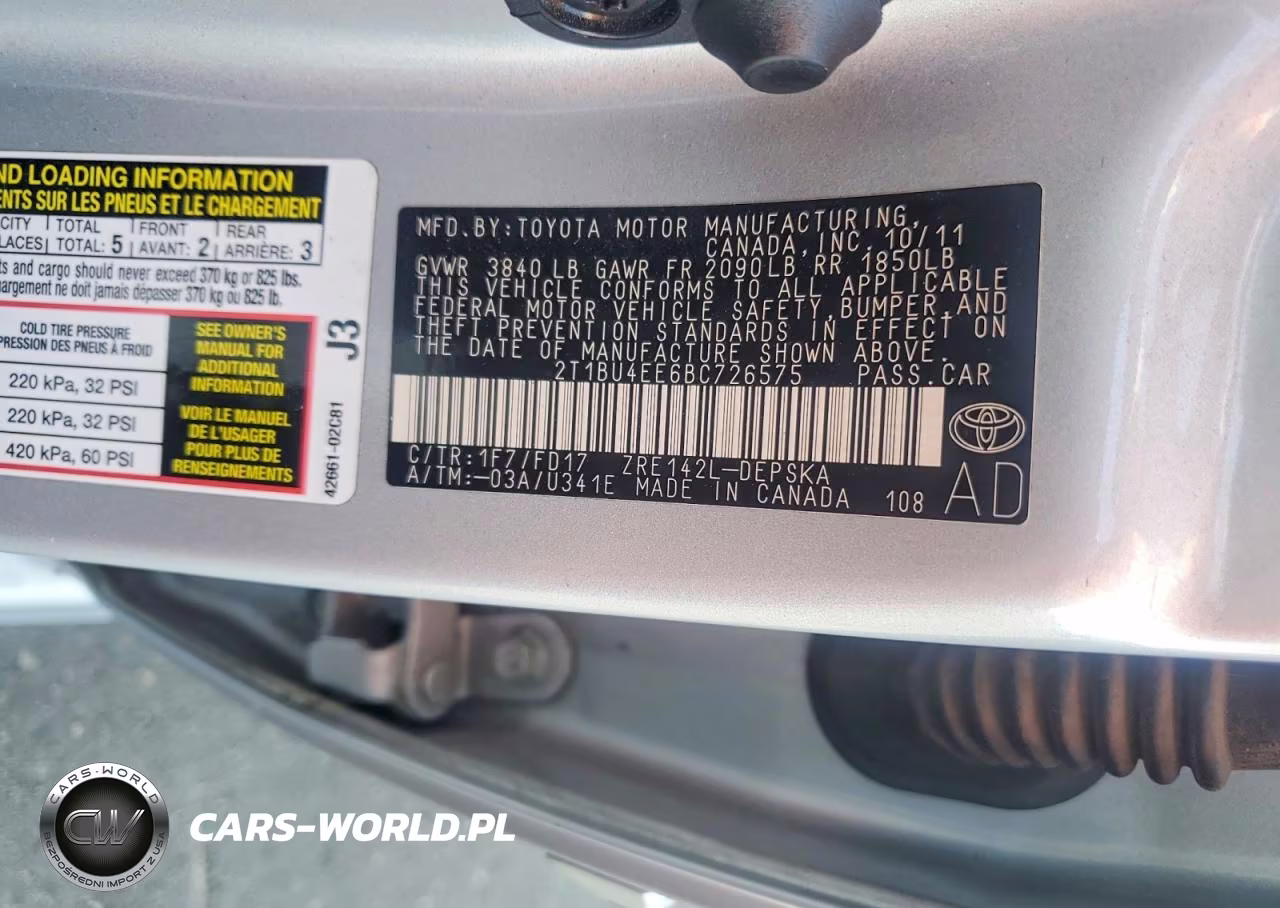 2011 Toyota Corolla S VIN:2T1BU4EE6BC726575 - 13